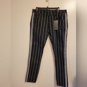 Mens New With Tag Decibel Brand Stripe Pant Size 34 x 32